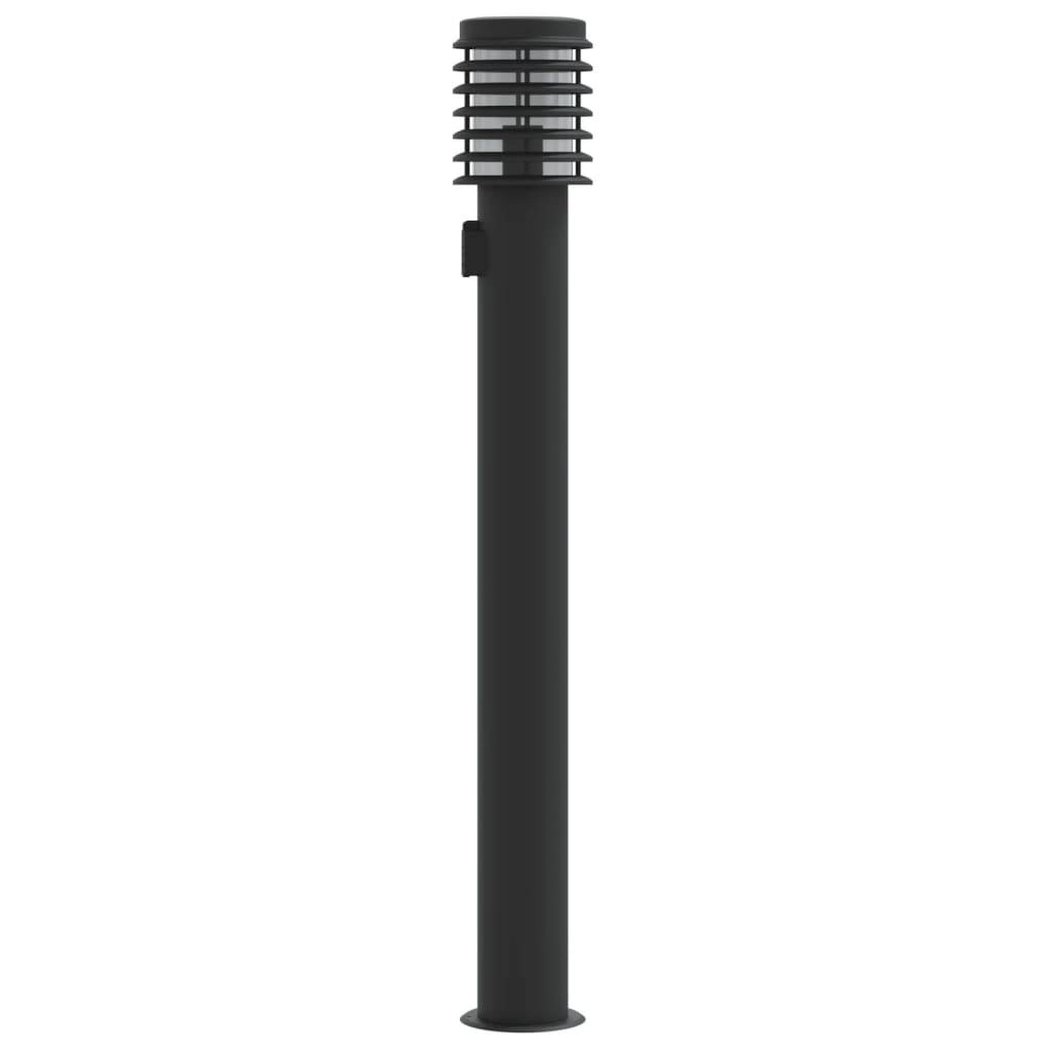 Voir la diapositive 5 : VIDAXL Lampadaires d'exterieur avec sortie 3 pcs noir acier inoxydable