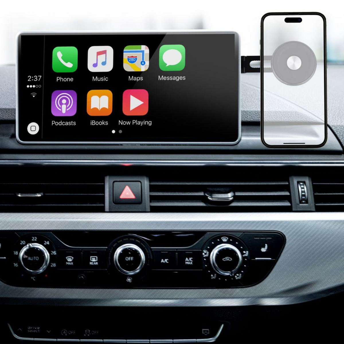 TNB Support smartphone Voiture tableau de bord aimanté noir