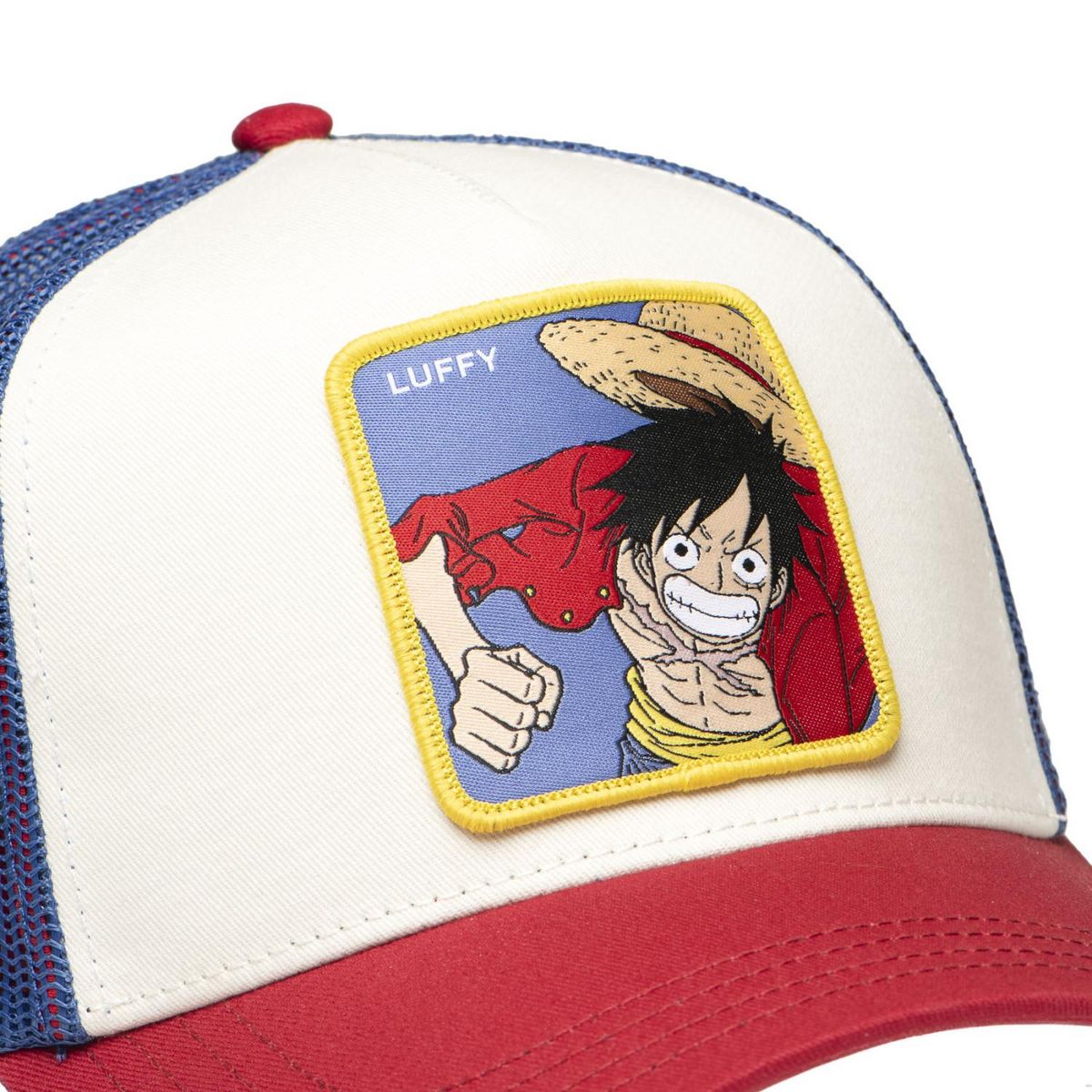 CAPSLAB Casquette trucker avec filet en sergé de coton One piece Luffy