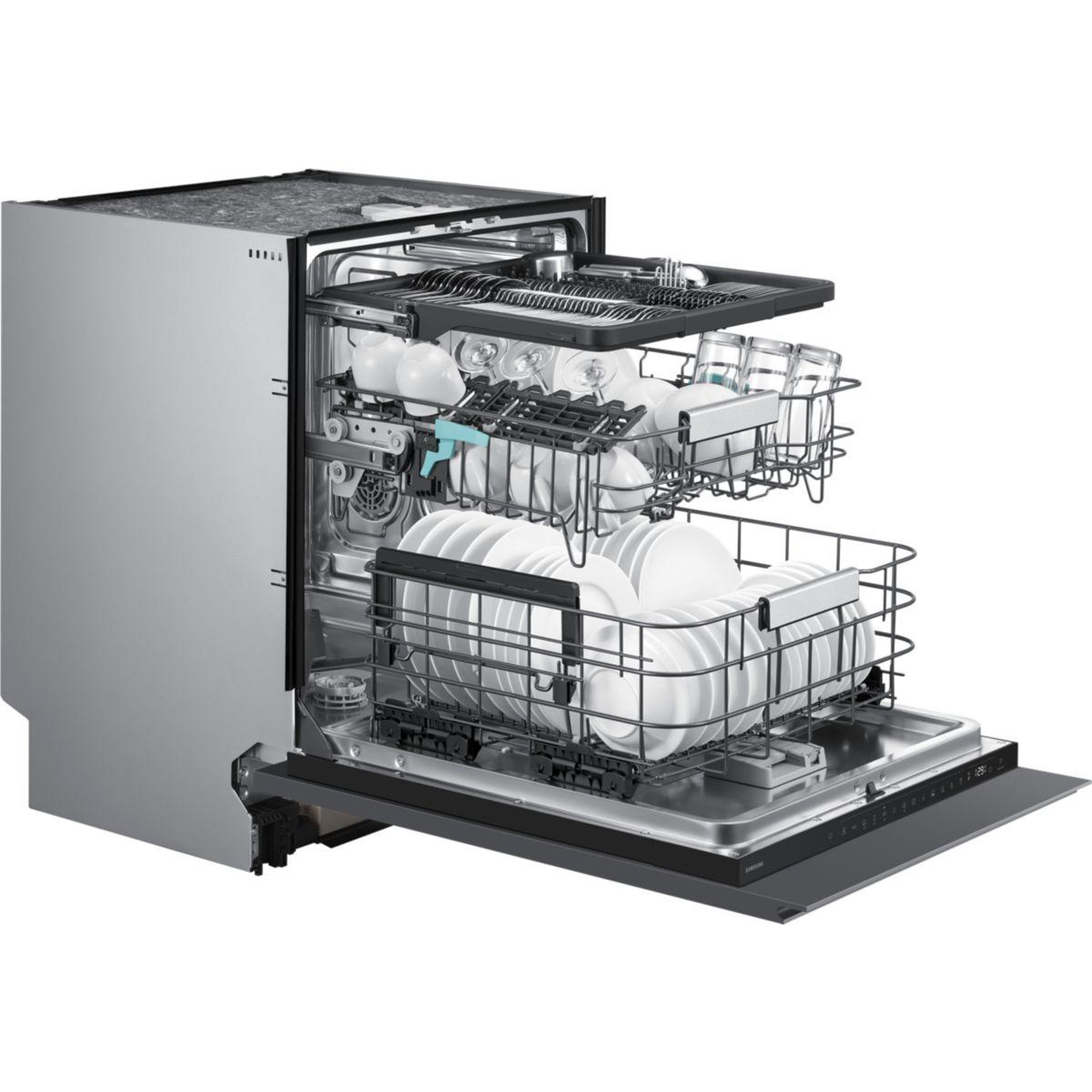 Voir la diapositive 3 : Samsung Lave vaisselle encastrable dw80h73wbi0u1