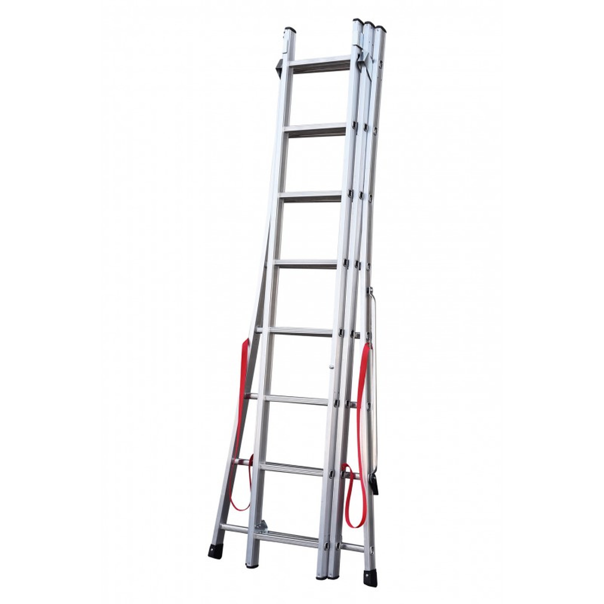 Voir la diapositive 4 : HAILO Echelle 3 plans 5m70 en aluminium base évasée - PREMIUM