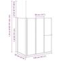 Voir la diapositive 6 : VIDAXL Pare baignoire en L 70x120x137 cm 4 panneaux pliables