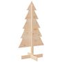 Voir la diapositive 5 : VIDAXL Arbre de Noël en bois pour decoration 100 cm bois massif de pin