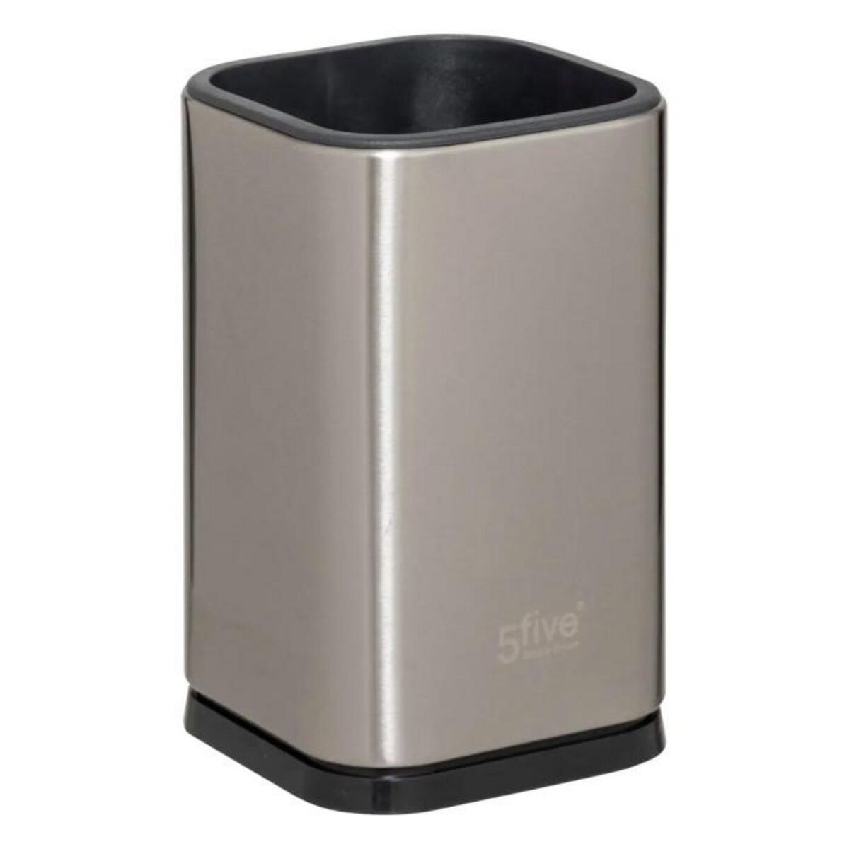 FIVE Lot de 5 Ustensiles Avec Pot  Inox  36cm Argent