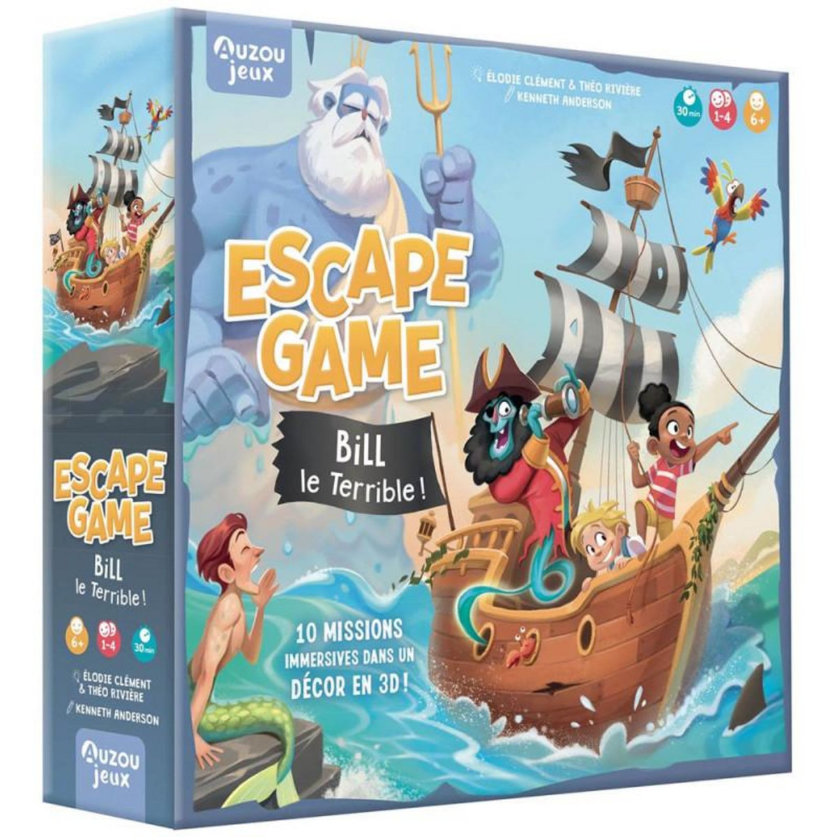 Editions Auzou Jeu d escape game Auzou Bill le Terrible!