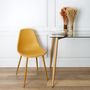 Voir la diapositive 2 : TOILINUX Lot de 6 Chaises style scandinave Mila avec pieds en métal - Jaune