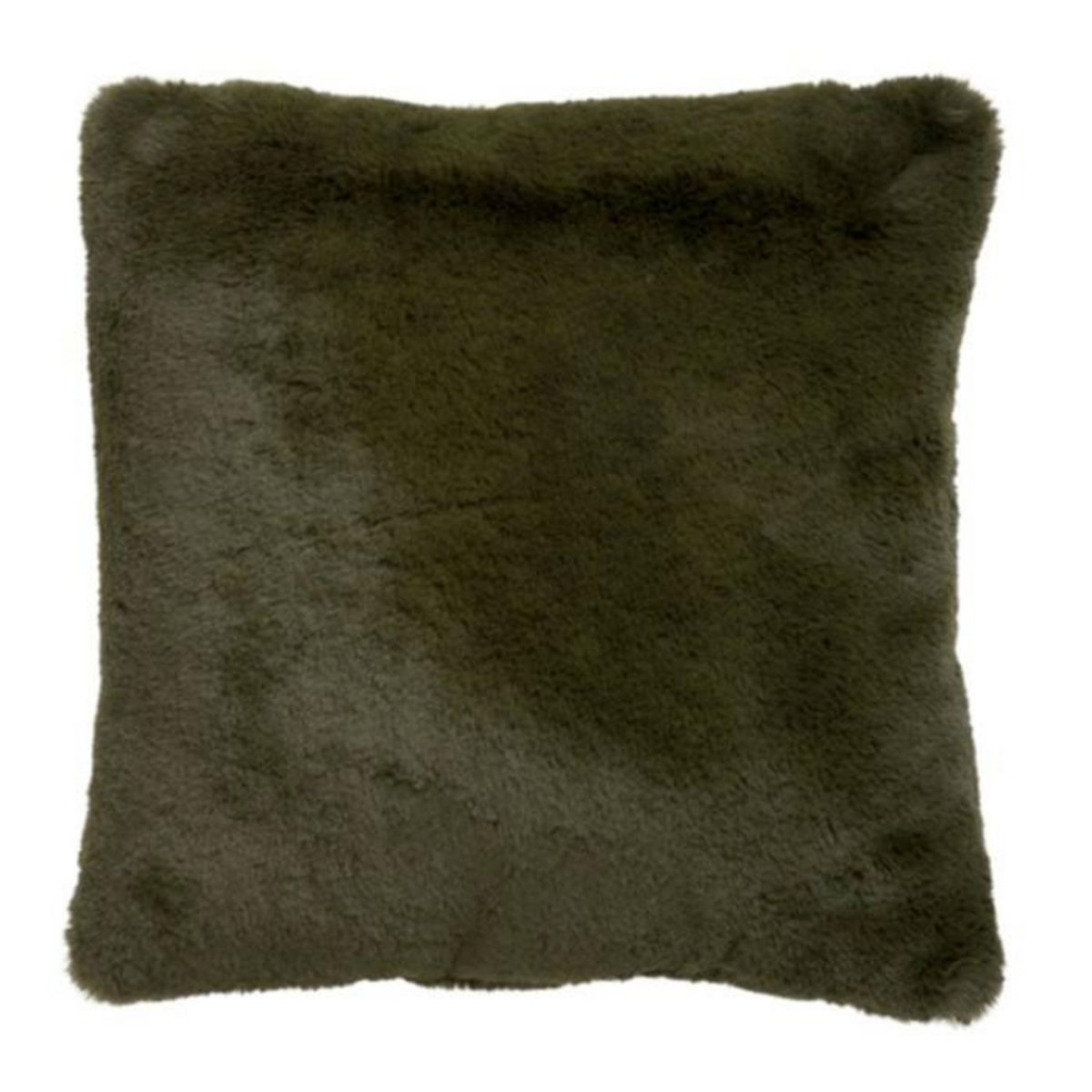 Paris Prix Coussin Imitation Fourrure  Cutie  45x45cm Vert Kaki