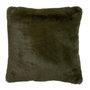 Voir la diapositive 1 : Paris Prix Coussin Imitation Fourrure  Cutie  45x45cm Vert Kaki
