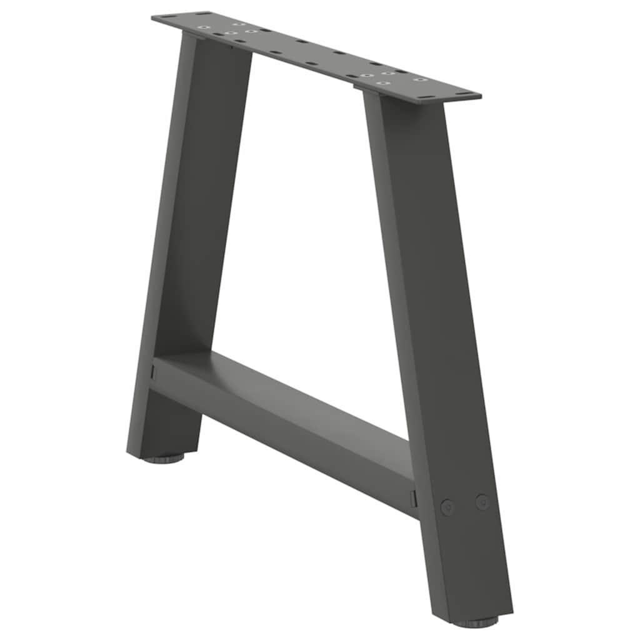 Voir la diapositive 4 : VIDAXL Pieds de table basse forme de A 2 pcs anthracite 60x(42-43) cm
