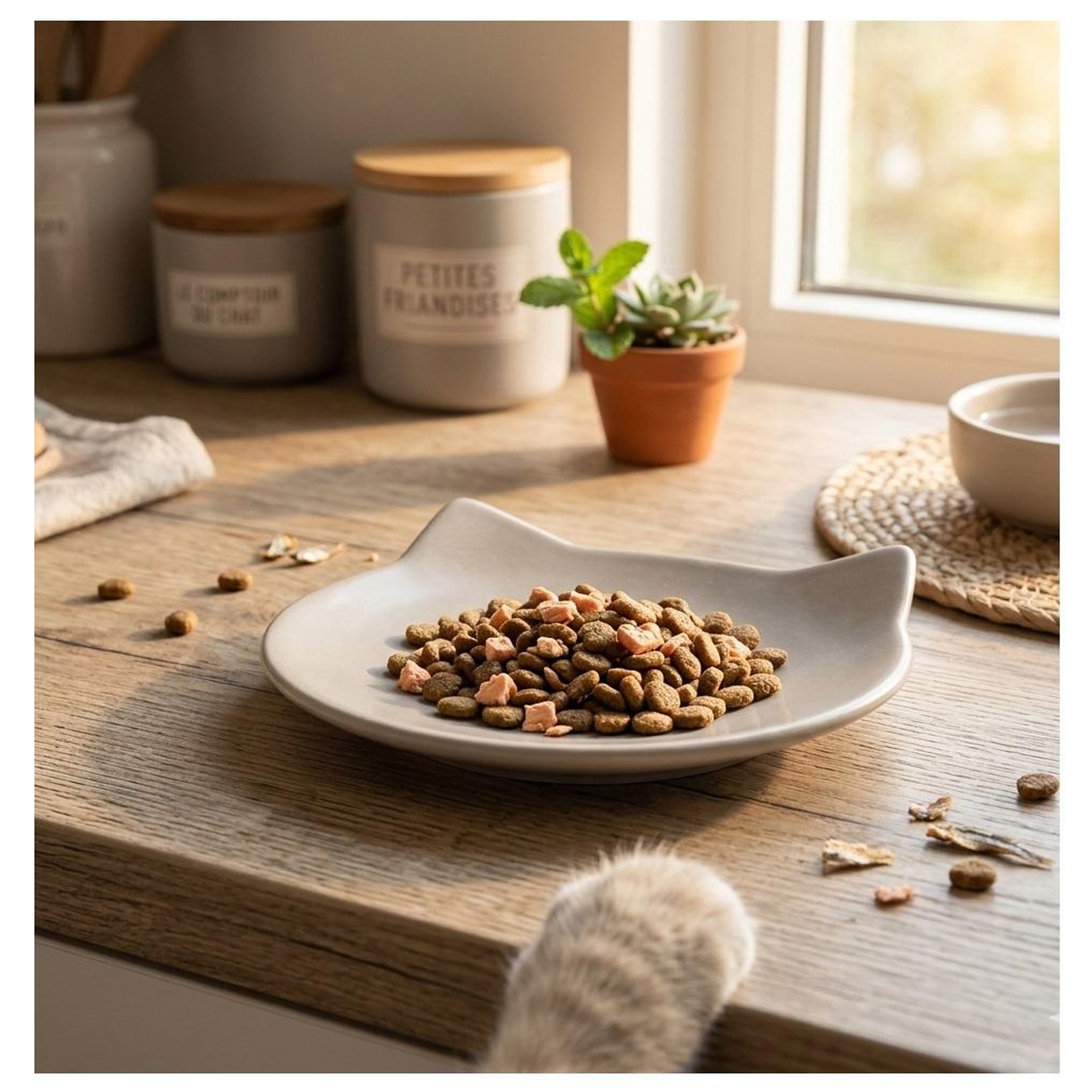 Voir la diapositive 5 : Eden Gamelle plat en céramique pour chat anti-stress filou