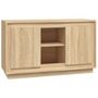 Voir la diapositive 2 : VIDAXL Buffet chene sonoma 102x35x60 cm bois d'ingenierie