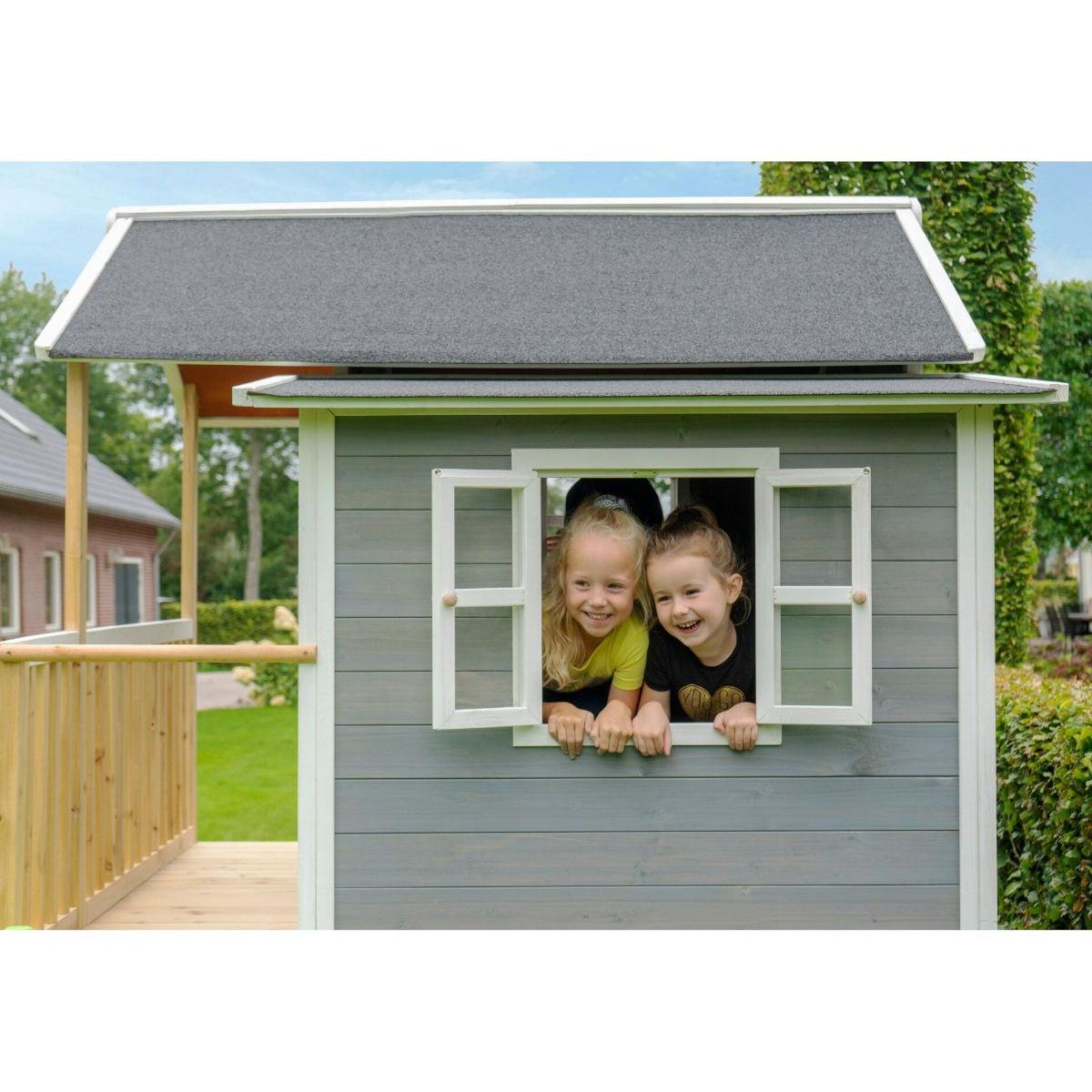 EXIT TOYS Maisonnette en bois pour enfants Loft 350 Gris - Exit Toys