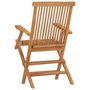 Voir la diapositive 5 : VIDAXL Chaises de jardin pliables lot de 2 Bois de teck massif
