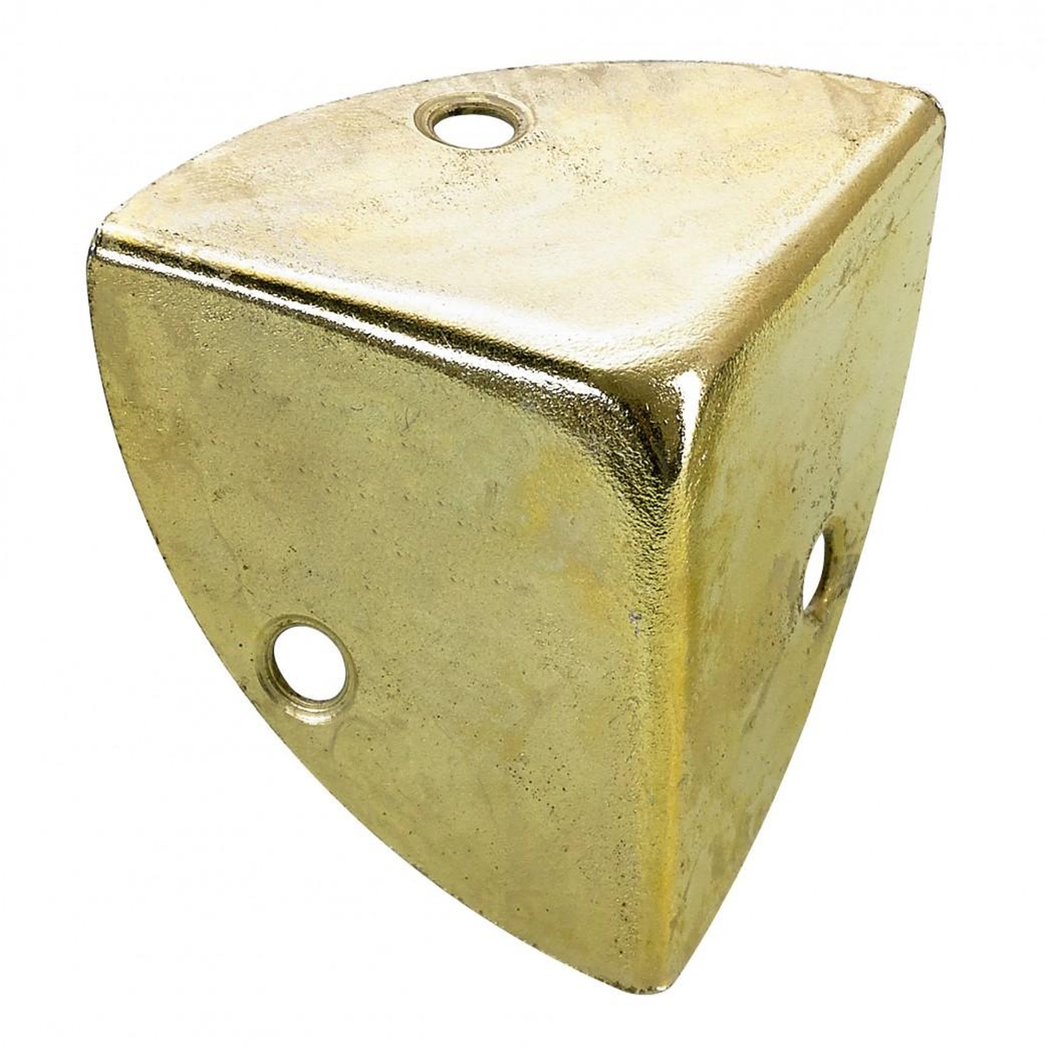 CENTRALE BRICO Coin de valise à visser acier laitonné HETTICH, L.28 mm