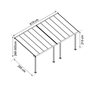 Voir la diapositive 2 : Palram Pergola 18.3m² blanc - 704352