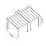 Voir la diapositive 2 : Palram Pergola 18.3m² blanc - 704352