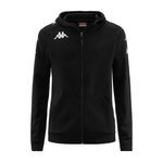 KAPPA Sweat Zippé  Homme Kappa Divieto. Coloris disponibles : Noir