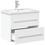 Voir la diapositive 5 : VIDAXL Armoire lavabo de salle de bain avec bassin integre blanc