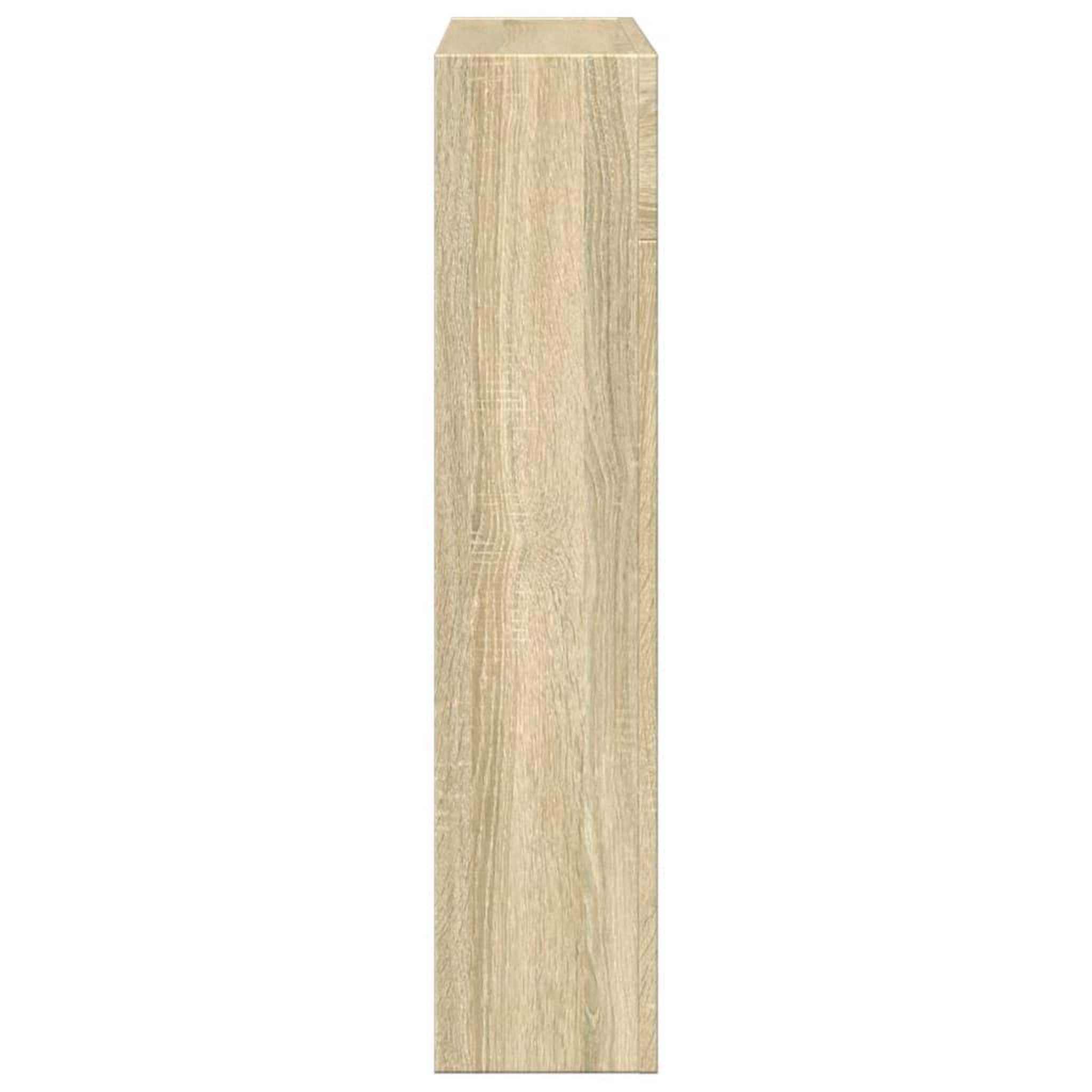 Voir la diapositive 5 : VIDAXL Cadre de cheminee chene sonoma 81x18x82 cm bois d'ingenierie