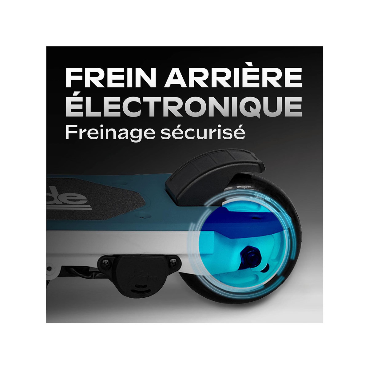 URBANGLIDE Trottinette Électrique Enfant UrbanGlide Ride 55 Bleu – 30W, 10 km/h, Batterie 12V 5Ah, Autonomie 40 min, 3-8 ans