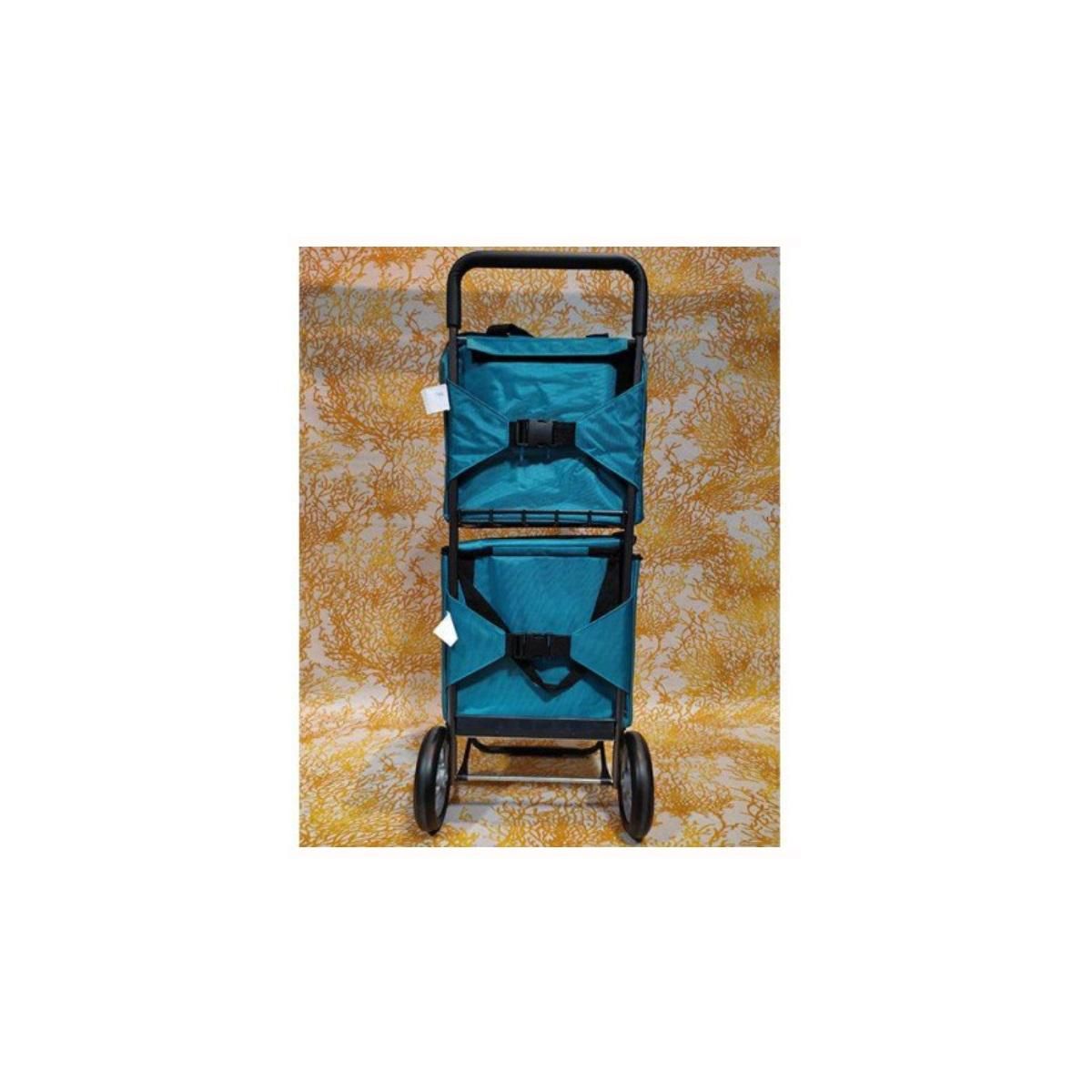 Sidebag Poussette de marché 2 roues bleu - 8210-464