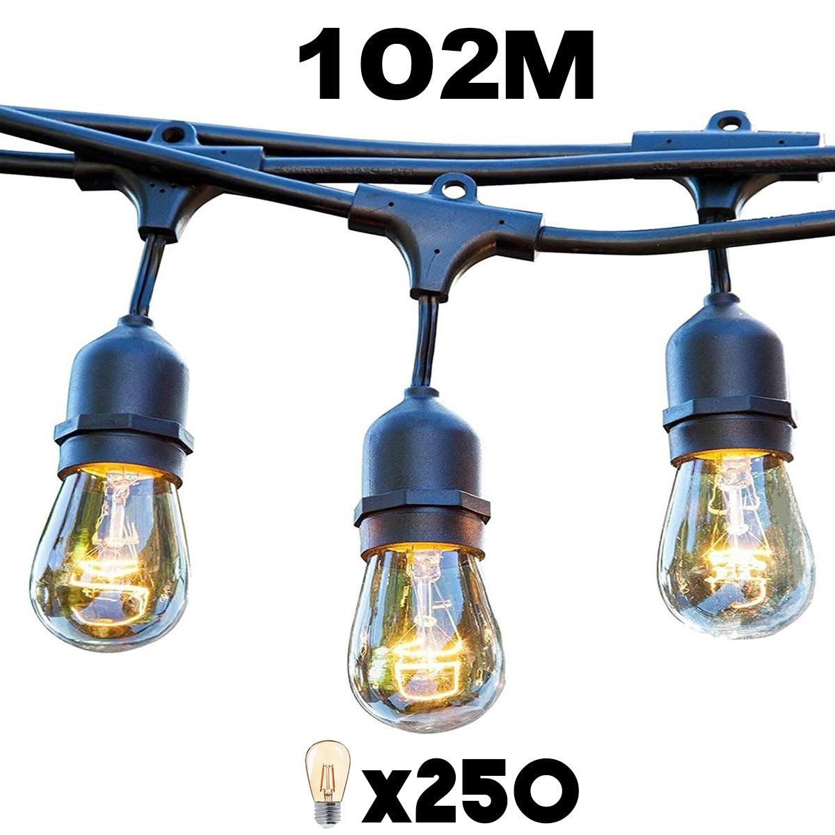 Lumisky Lot de 25 guirlandes MAFY Noir caoutchouc 6M