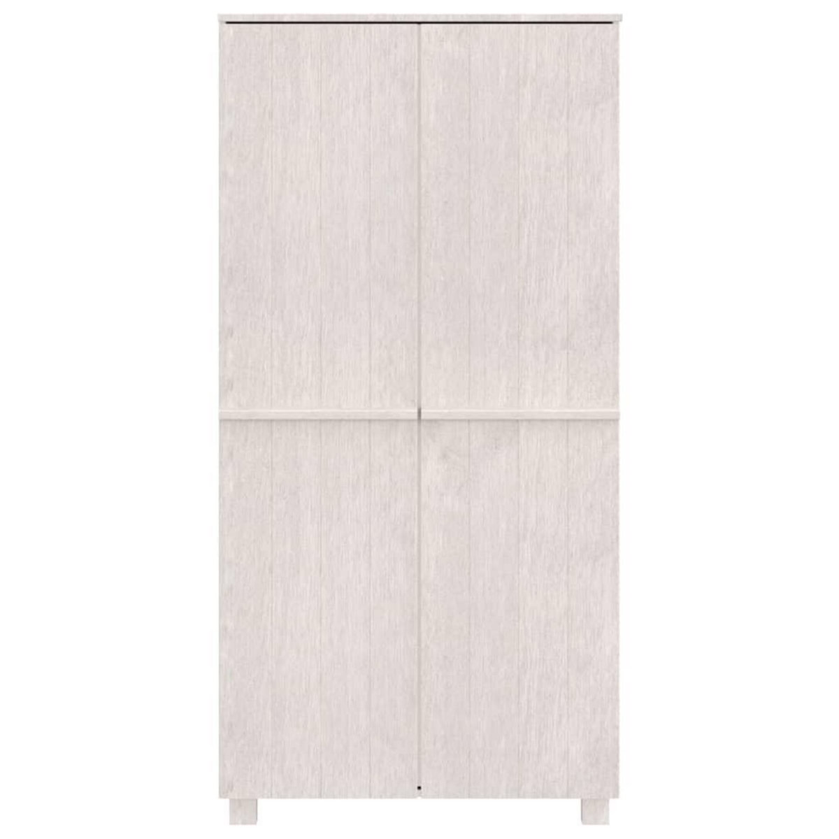 VIDAXL Garde-robe HAMAR Blanc 89x50x180 cm Bois massif de pin