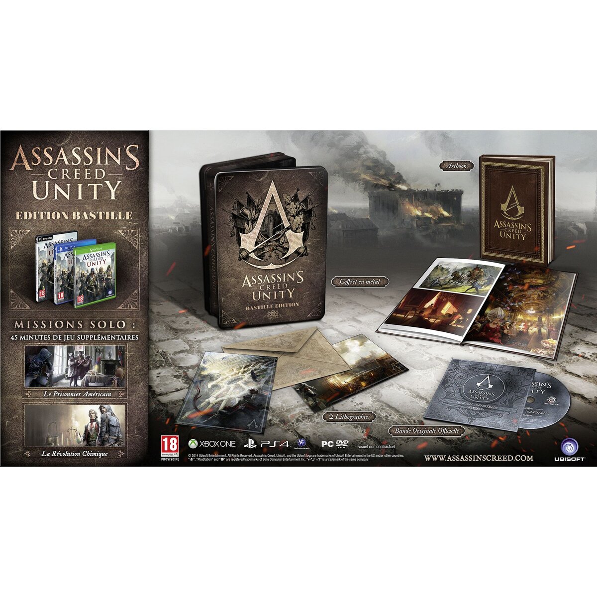 Assassin's Creed Unity PS4 - Edition Bastille