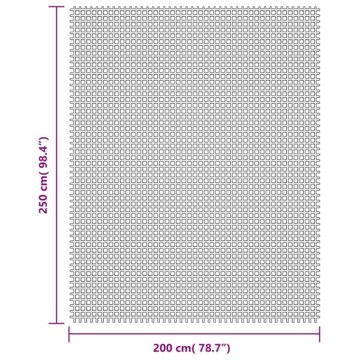 VIDAXL Tapis de tente creme 2,5x2 m