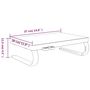 Voir la diapositive 6 : VIDAXL Support de moniteur Noir 37x28x11,5 cm