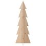 Voir la diapositive 3 : VIDAXL Arbre de Noël en bois pour decoration 112 cm bois massif de pin