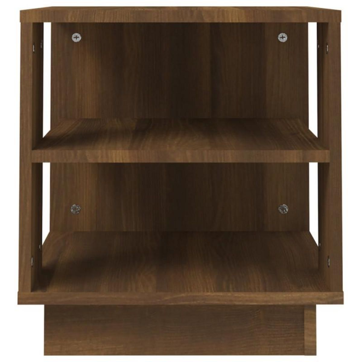 VIDAXL Table basse Chêne marron 40x40x43 cm Bois d ingénierie