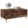 Voir la diapositive 4 : VIDAXL Table basse Chene fume 90x50x36,5 cm Bois d'ingenierie