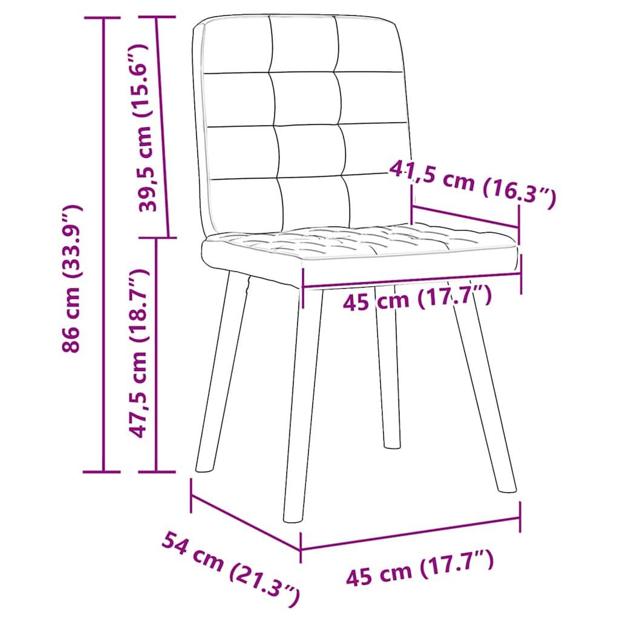 Voir la diapositive 6 : VIDAXL Chaises a manger lot de 4 gris fonce tissu