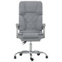 Voir la diapositive 3 : VIDAXL Fauteuil de massage inclinable de bureau Gris clair Tissu