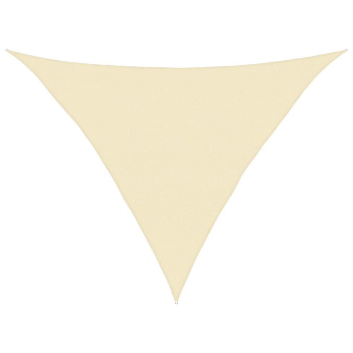 VIDAXL Voile d'ombrage 160 g/m^2 Creme 5x5x6 m PEHD