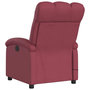 Voir la diapositive 5 : VIDAXL Fauteuil de massage inclinable electrique Rouge bordeaux Tissu