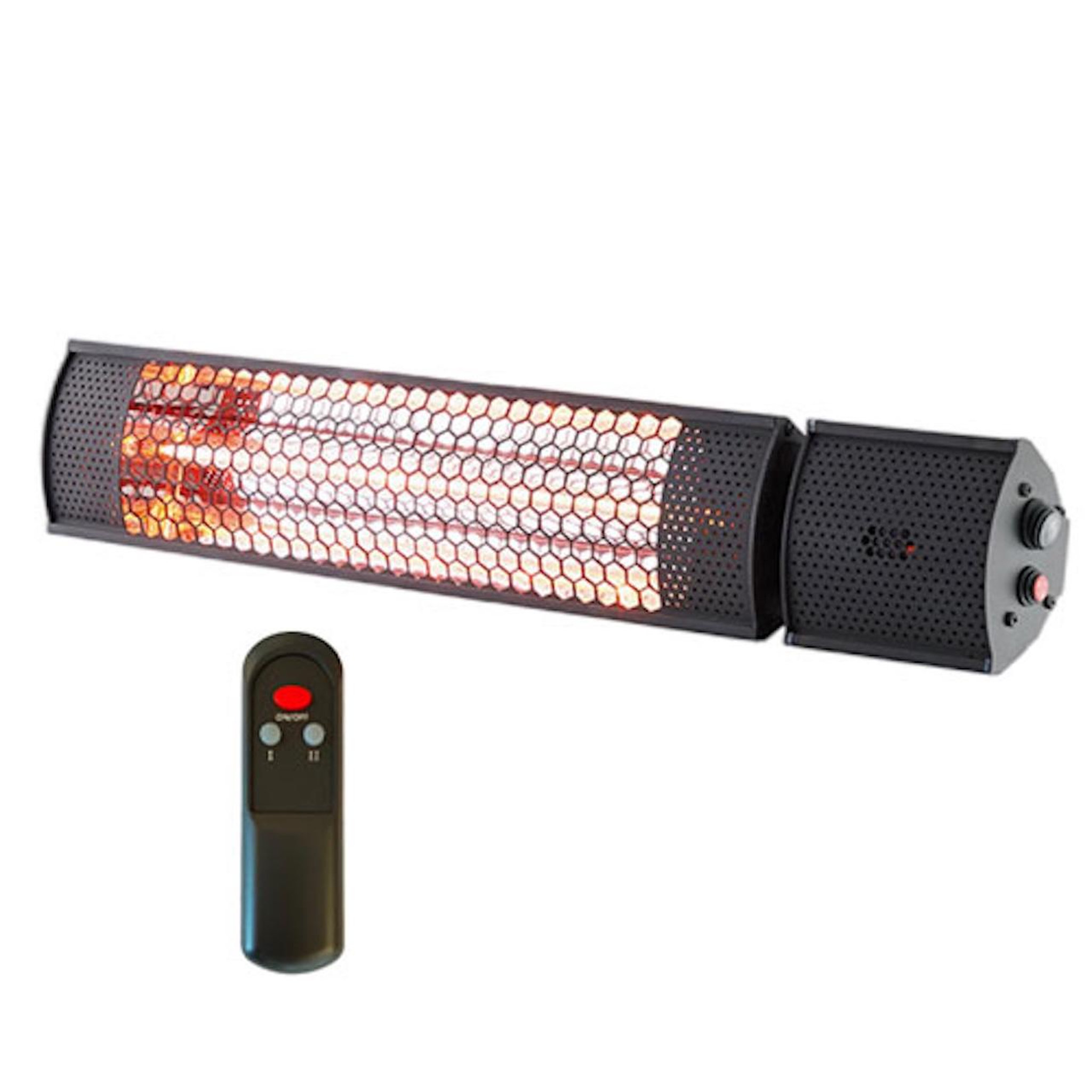 RUBY Chauffage infrarouge halogène 2000 W - télécommande - IP65 - intérieur extérieur