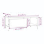 Voir la diapositive 6 : VIDAXL Table basse Noir 90x50x36,5 cm Bois d'ingenierie