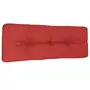 VIDAXL Coussin de palette rouge 120x40x12 cm tissu