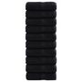 Voir la diapositive 1 : VIDAXL Serviettes de visage de qualité supérieure SOLUND 10 pcs noir