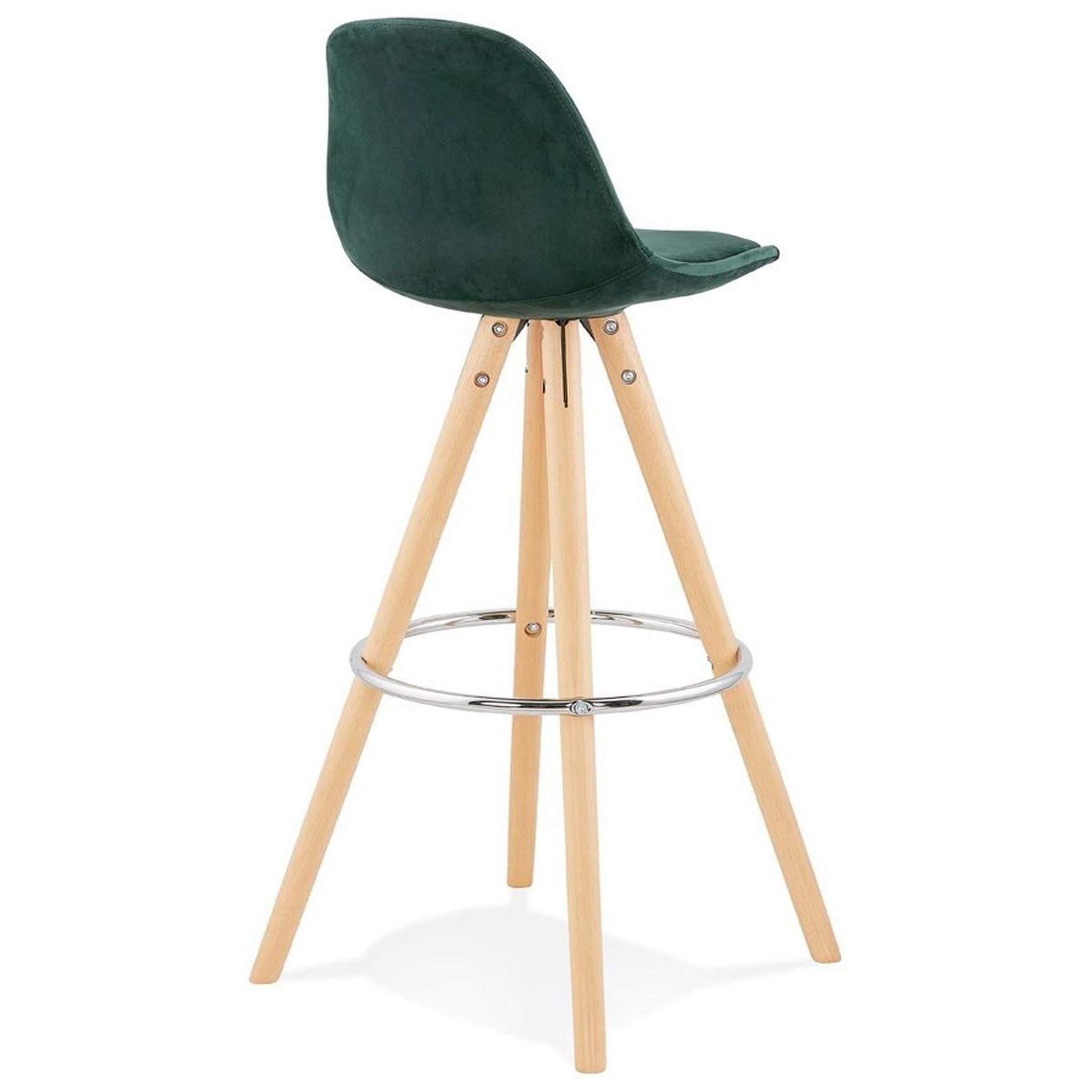 Voir la diapositive 4 : Paris Prix Tabouret de bar scandinave  miro  97cm vert & naturel