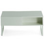 Voir la diapositive 1 : BEST MOBILIER Sofia - table basse - vert sauge mat - 1 niche - 110 cm