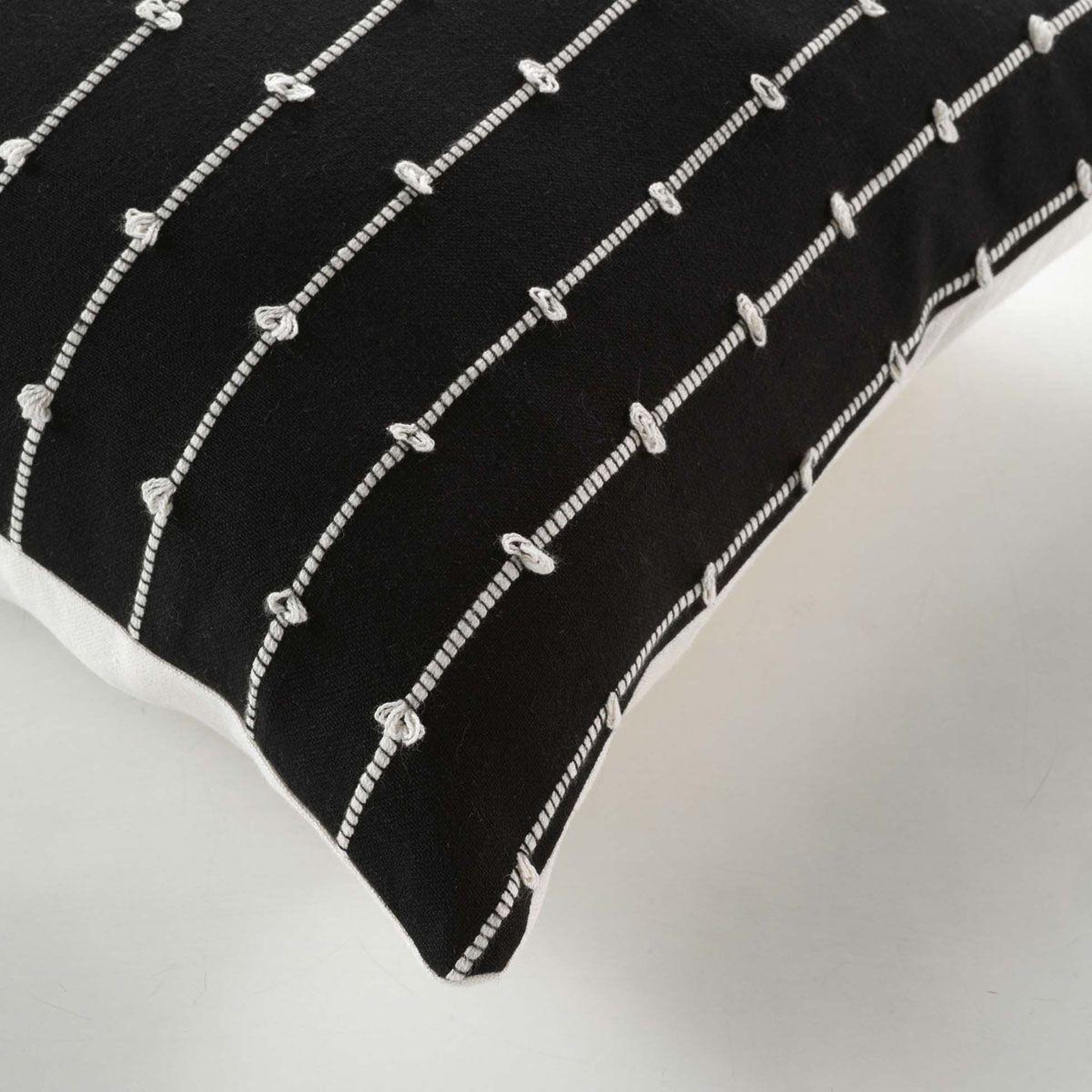 Voir la diapositive 2 : Douceur d'Intérieur Coussin déco  linechic  45x45cm noir