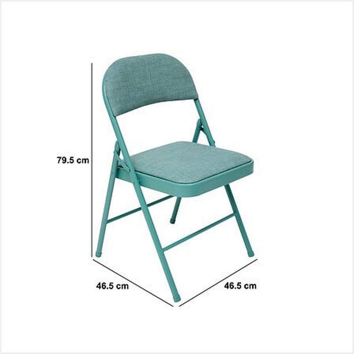 FIVE Lot de 4 chaises pliantes en tissu chiné FLEXY