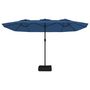Voir la diapositive 4 : VIDAXL Parasol de jardin a double tete bleu azure 449x245 cm
