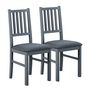 Voir la diapositive 5 : Paris Prix Lot de 2 Chaises Deisgn  Zerno  95cm Gris