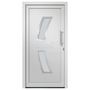Voir la diapositive 3 : VIDAXL Porte d'entree Blanc 108x208 cm