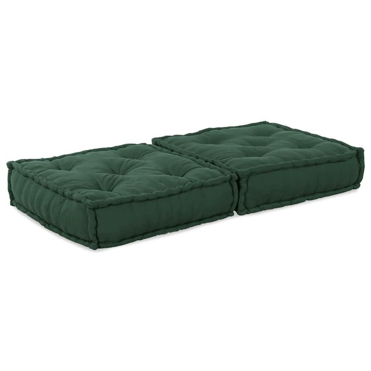 VIDAXL Pouf modulaire vert 70x70x36 tissu