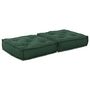 Voir la diapositive 3 : VIDAXL Pouf modulaire vert 70x70x36 tissu